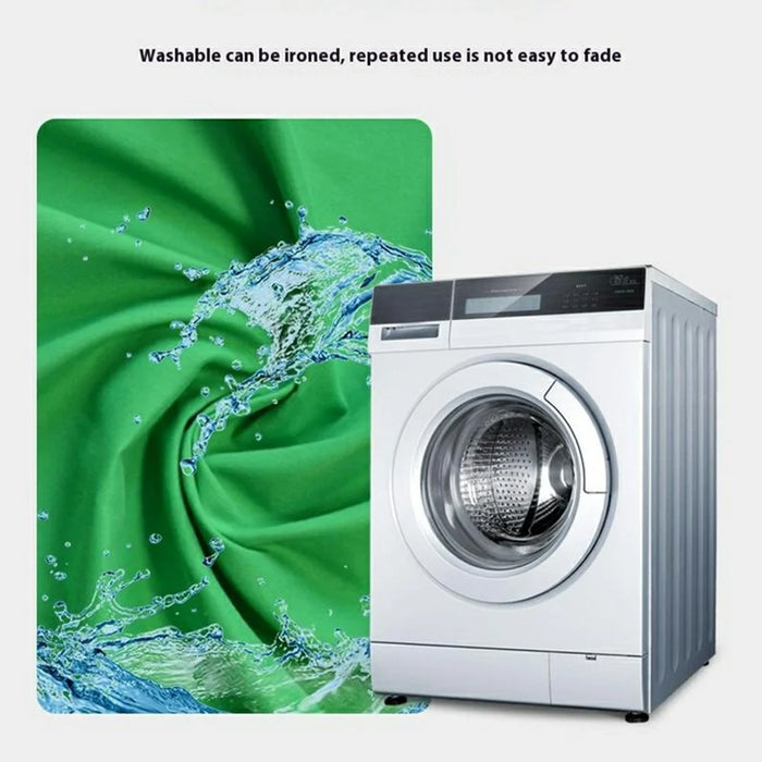 3 x 5m Photography Backdrop Photo Studio Backdrop 120g Polyester Shoot Background with Clamps - Green - 5