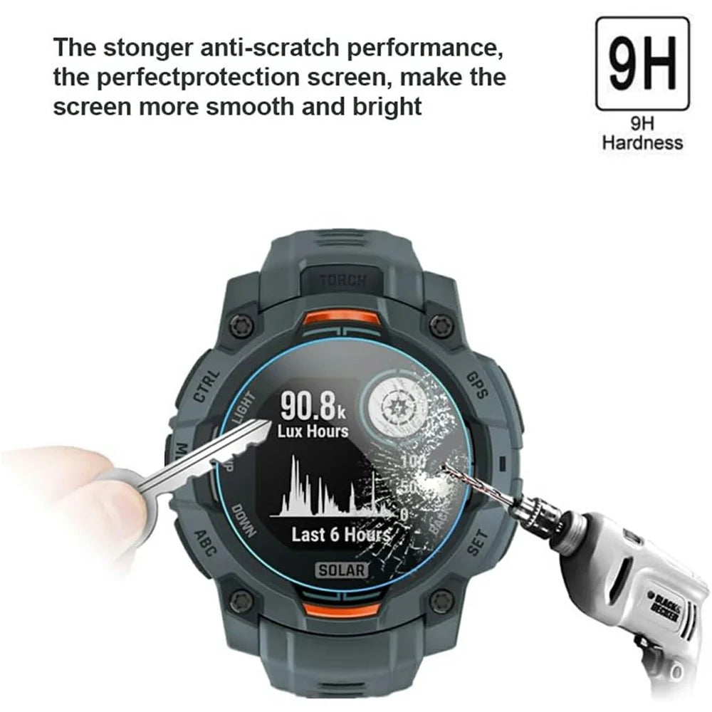 3Pcs For Garmin Instinct 3 Solar 45mm / Coros Pace Pro / Coros Nomad / Coros Apex 42mm / 46mm Tempered Glass Screen Protector HD Clear Watch Screen Film - 3