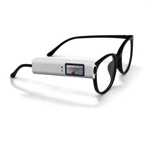 S110 First-Person View Glasses Camera IPS Display WIFI APP Control 2.7K Ultra HD Video Recorder - White - 1