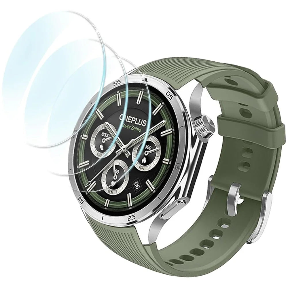 3Pcs For OnePlus Watch 3 46mm Tempered Glass Screen Protector HD Clear Watch Screen Film - 1