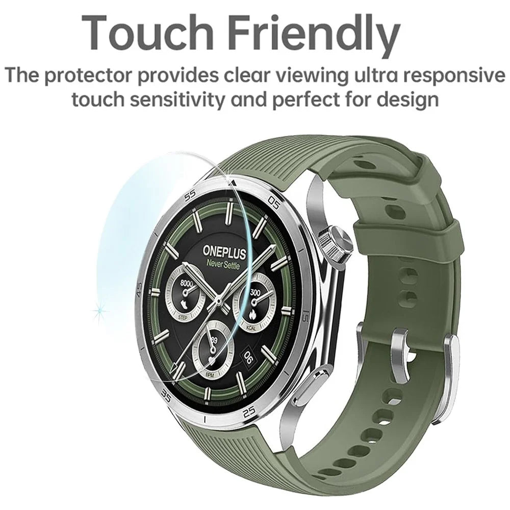 3Pcs For OnePlus Watch 3 46mm Tempered Glass Screen Protector HD Clear Watch Screen Film - 2