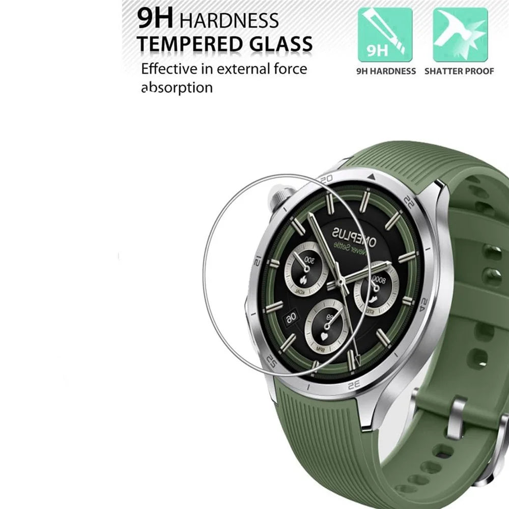 3Pcs For OnePlus Watch 3 46mm Tempered Glass Screen Protector HD Clear Watch Screen Film - 3