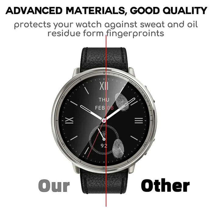 3Pcs For Huami Amazfit Active 2 TPU Watch Screen Protector Anti Scratch HD Clear Hydrogel Film - 3