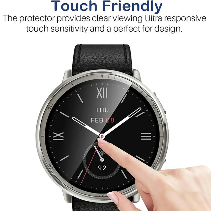 3Pcs For Huami Amazfit Active 2 TPU Watch Screen Protector Anti Scratch HD Clear Hydrogel Film - 4
