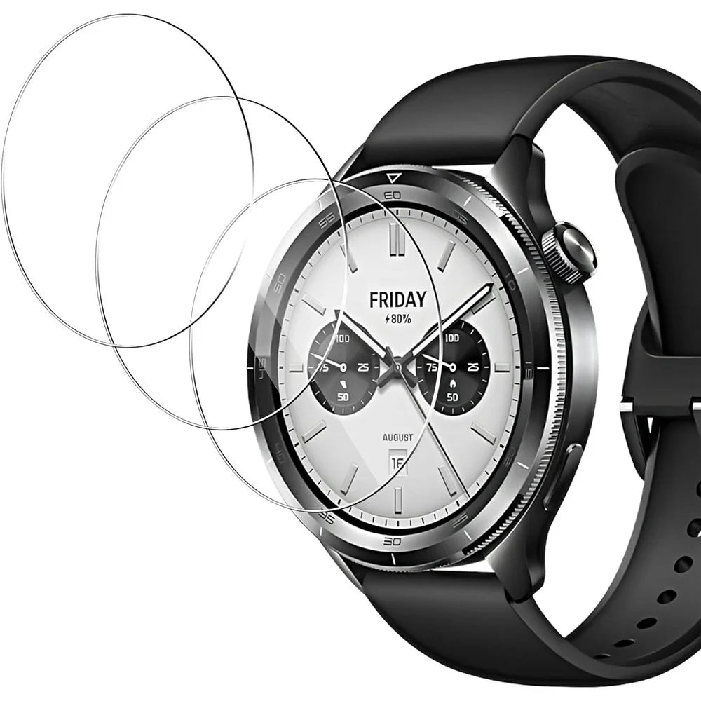 3Pcs For Xiaomi Watch S4 Tempered Glass Screen Protector HD Clear Watch Screen Film - 1