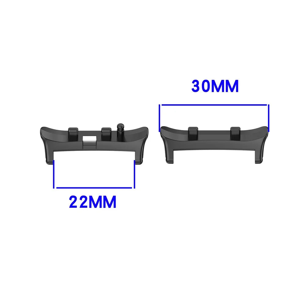 1 Pair for Huawei Watch D2 Watchband Connector Replacement Strap Metal Adapters - Black - 4