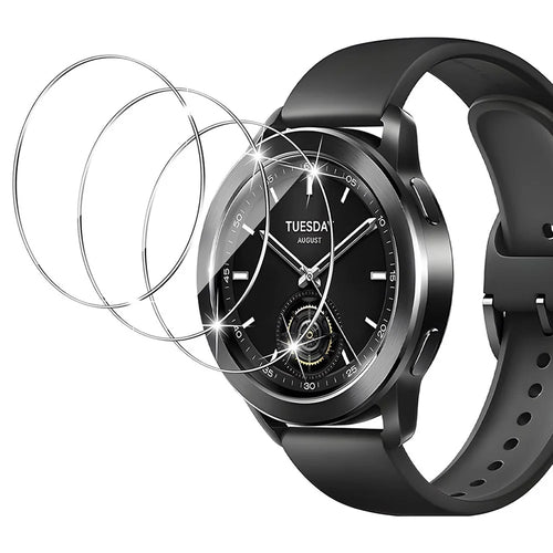 3Pcs For Xiaomi Watch S3 Tempered Glass Screen Protector HD Clear Watch Screen Film - 1