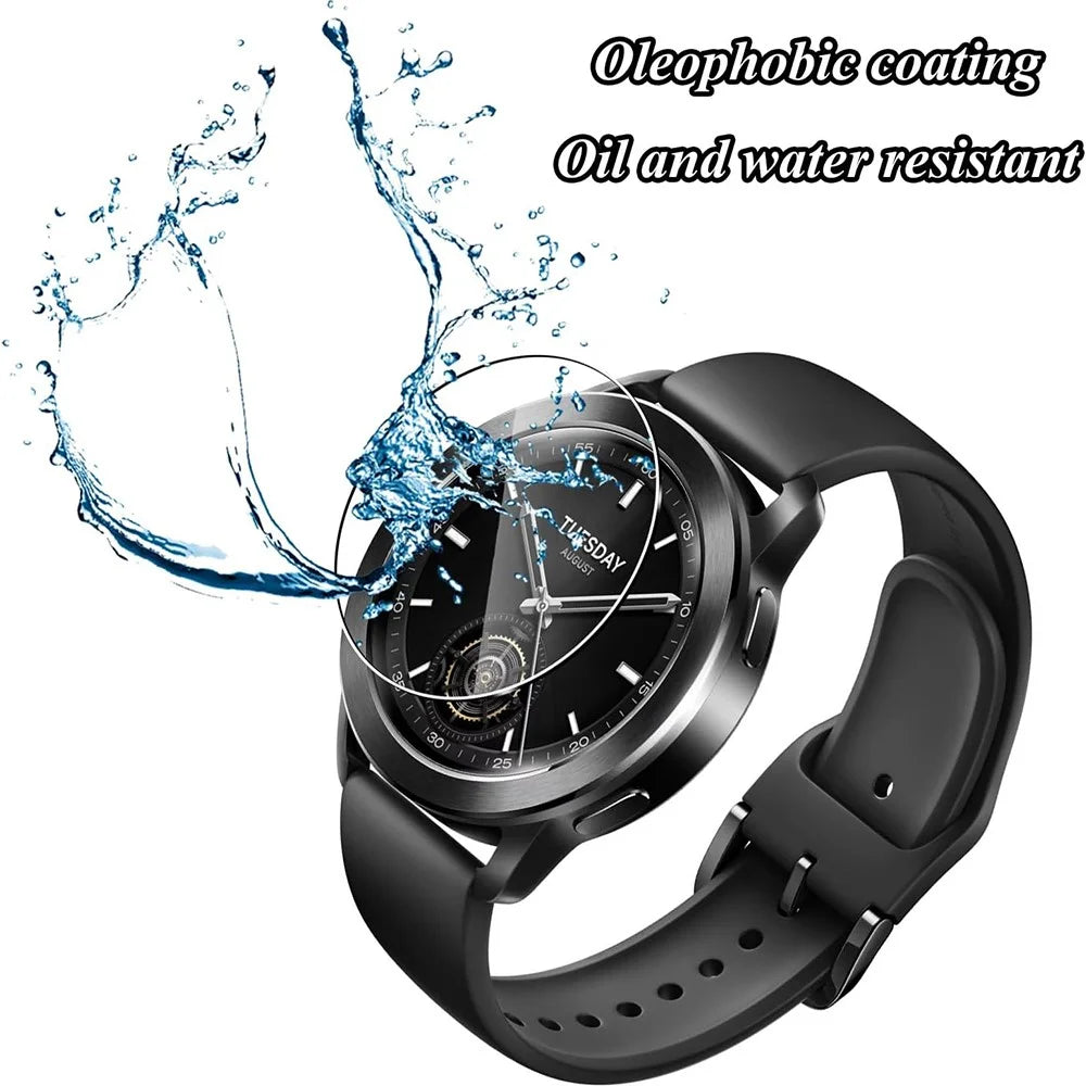 3Pcs For Xiaomi Watch S3 Tempered Glass Screen Protector HD Clear Watch Screen Film - 3