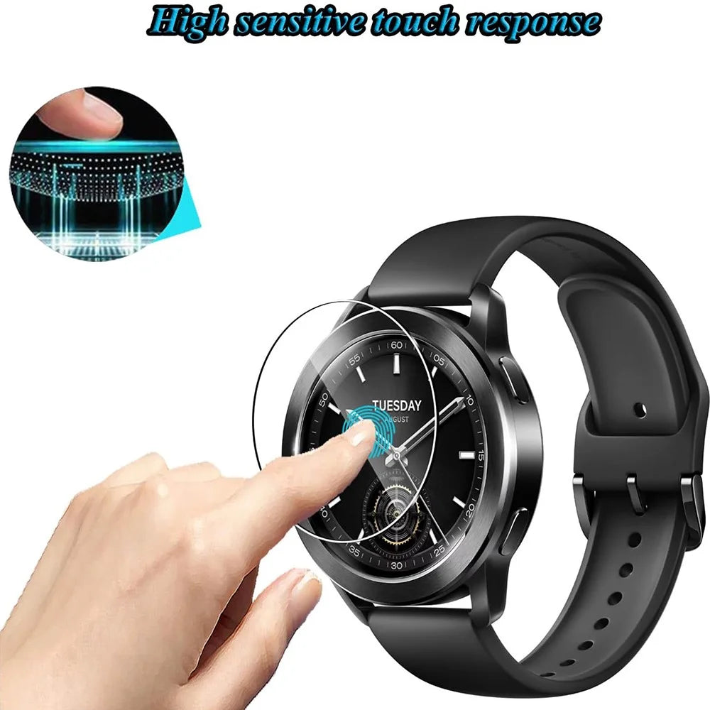 3Pcs For Xiaomi Watch S3 Tempered Glass Screen Protector HD Clear Watch Screen Film - 4