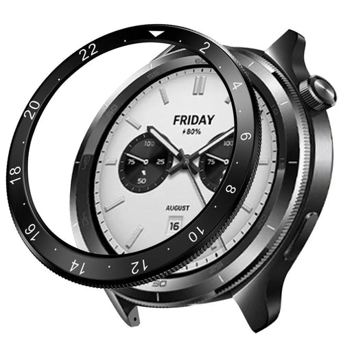 For Xiaomi Watch S4 / S3 Numbers Dot Design PC Bezel Smartwatch Protective Ring - 1