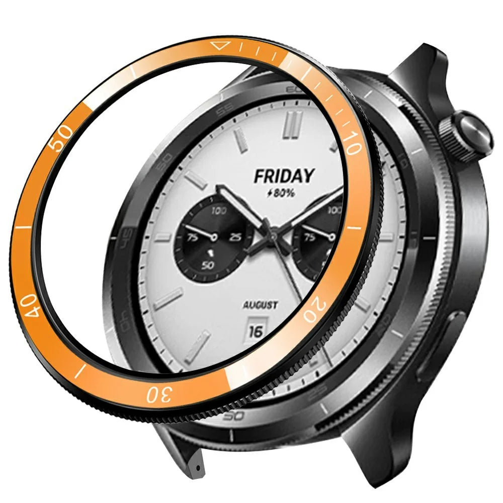 For Xiaomi Watch S4 / S3 Dual Color Scale Design PC Bezel Smartwatch Protective Ring - 1
