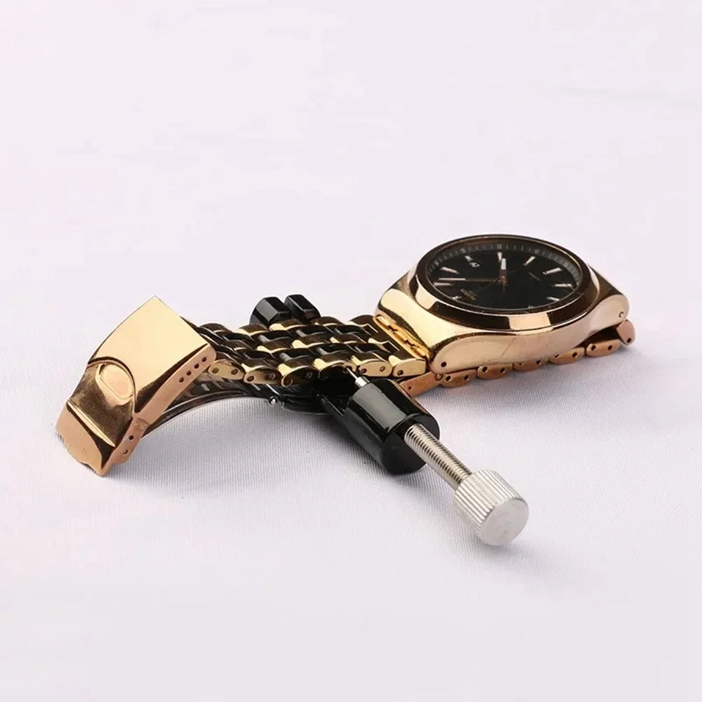 Watch Band Disassembly Tool for Apple Amazfit Samsung Huawei Fitbit Metal Strap Repair Adjustable Link Remover - Black - 2