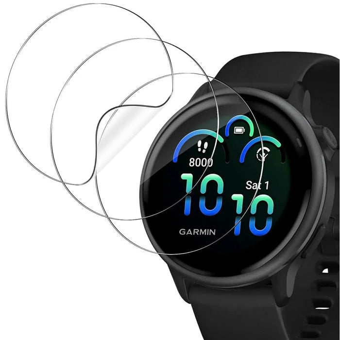 3Pcs For Garmin Vivoactive 6 TPU Watch Screen Protector Anti Scratch HD Clear Hydrogel Film - 1