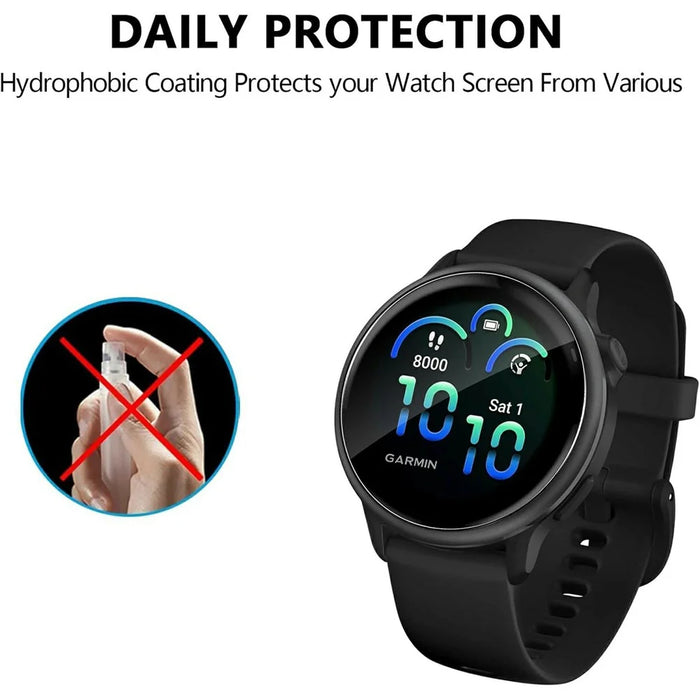 3Pcs For Garmin Vivoactive 6 TPU Watch Screen Protector Anti Scratch HD Clear Hydrogel Film - 4