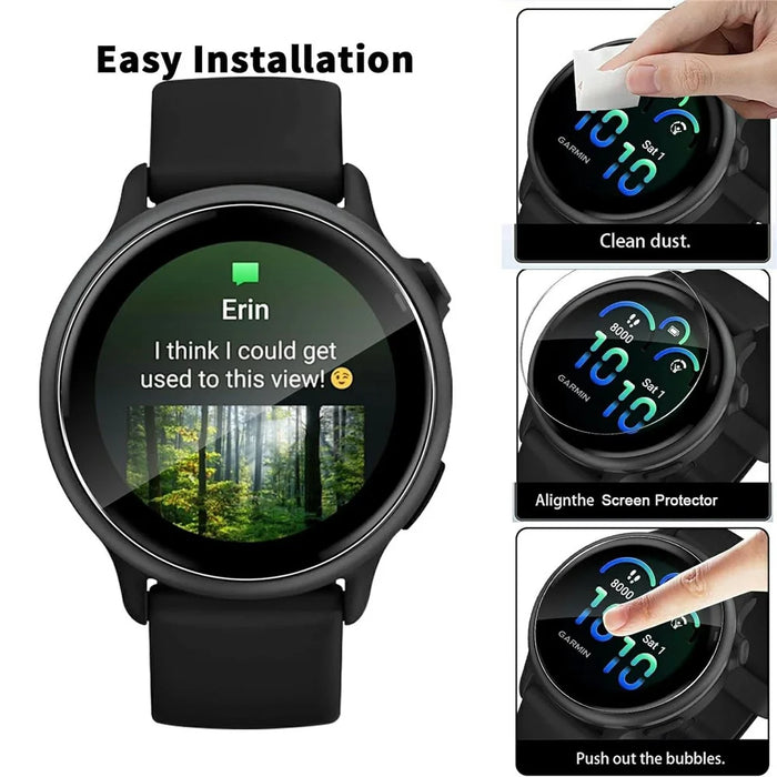3Pcs For Garmin Vivoactive 6 TPU Watch Screen Protector Anti Scratch HD Clear Hydrogel Film - 5