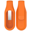 For Xiaomi Smart Band 10  /  9  /  8 Clip Buckle Replacement Case Smart Watch Silicone Cover Storage Holder - Orange - 7