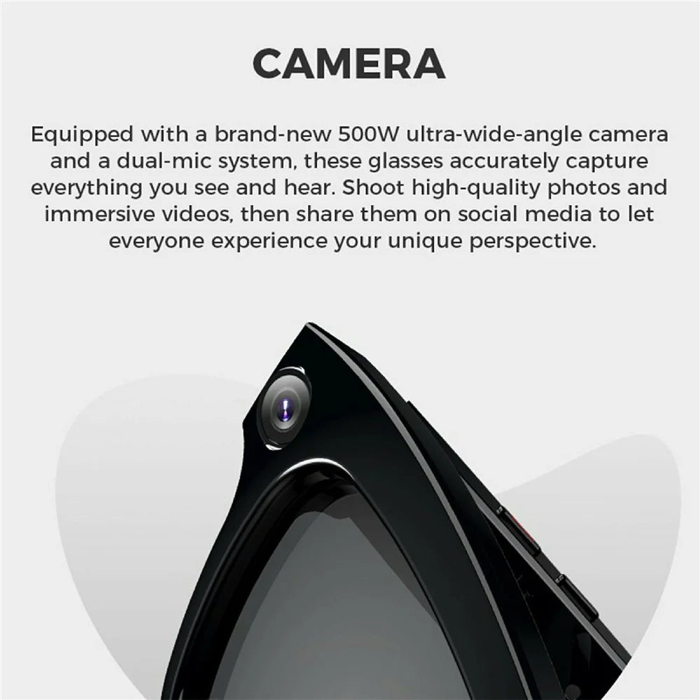 M01 Smart Bluetooth-Compatible Audio Sunglasses Call / Music Voice Assistant Real-Time Translation Glasses - M01-A - 4