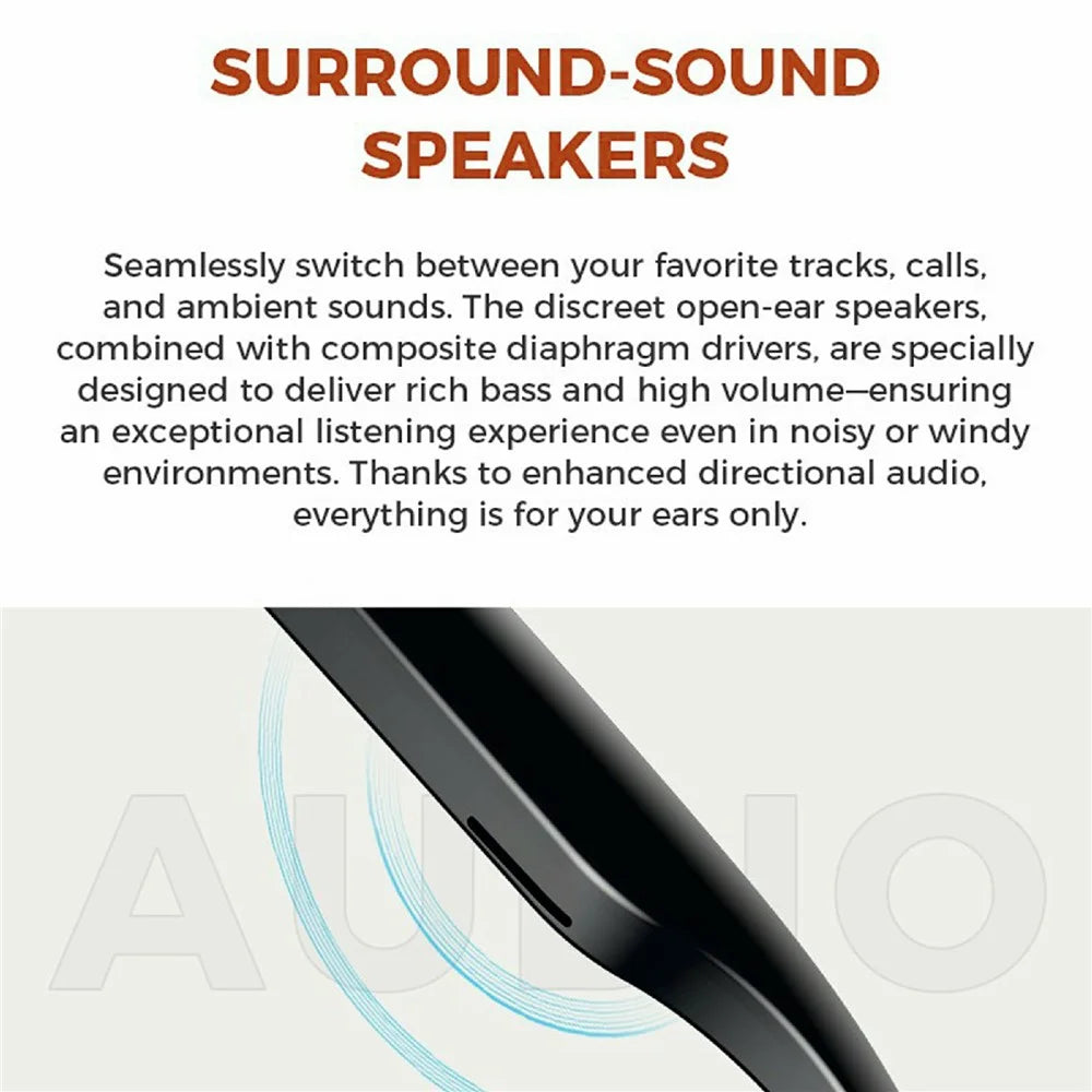 M01 Smart Bluetooth-Compatible Audio Sunglasses Call / Music Voice Assistant Real-Time Translation Glasses - M01-A - 5