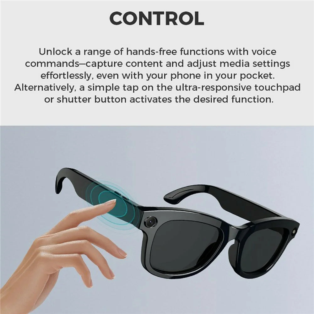 M01 Smart Bluetooth-Compatible Audio Sunglasses Call / Music Voice Assistant Real-Time Translation Glasses - M01-A - 6