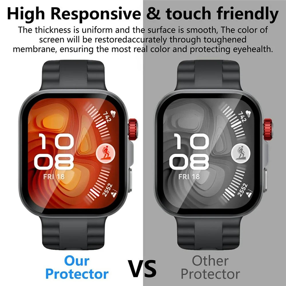 2Pcs For Huawei Watch Fit 4 Pro Watch Film Anti-Scratch PET 3D Smartwatch Screen Protector - 4