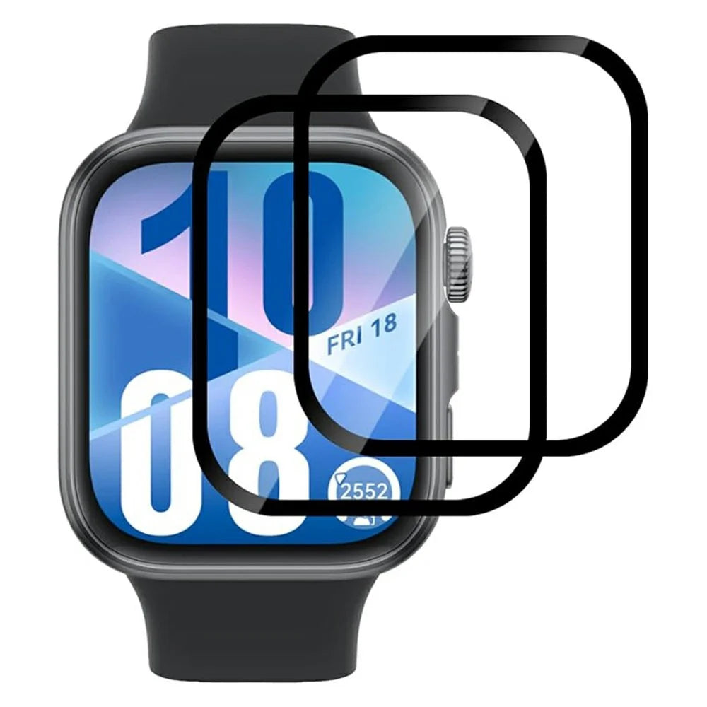 2Pcs For Huawei Watch Fit 4 Watch Film Anti-Scratch PET 3D Smartwatch Screen Protector - 1
