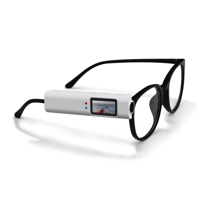 S110 First Person View Glasses Camera IPS Display WiFi APP Control 2.7K Ultra HD Video Recorder with 32G TF Card - White - 1