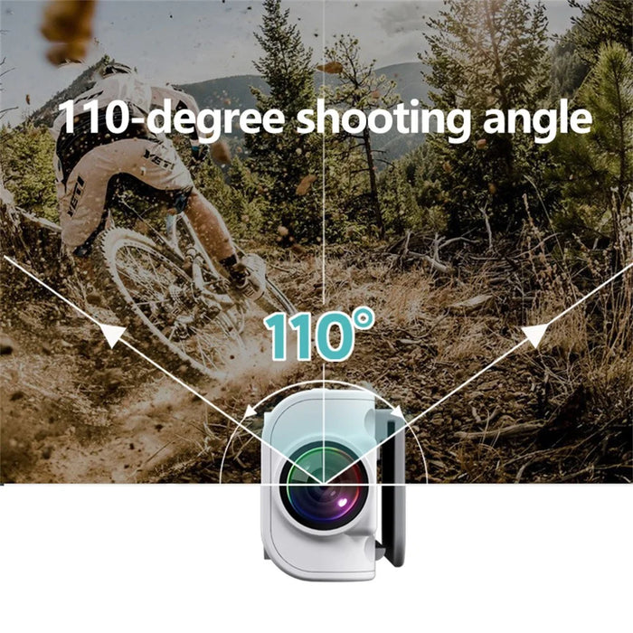 S110 First Person View Glasses Camera IPS Display WiFi APP Control 2.7K Ultra HD Video Recorder with 32G TF Card - White - 5