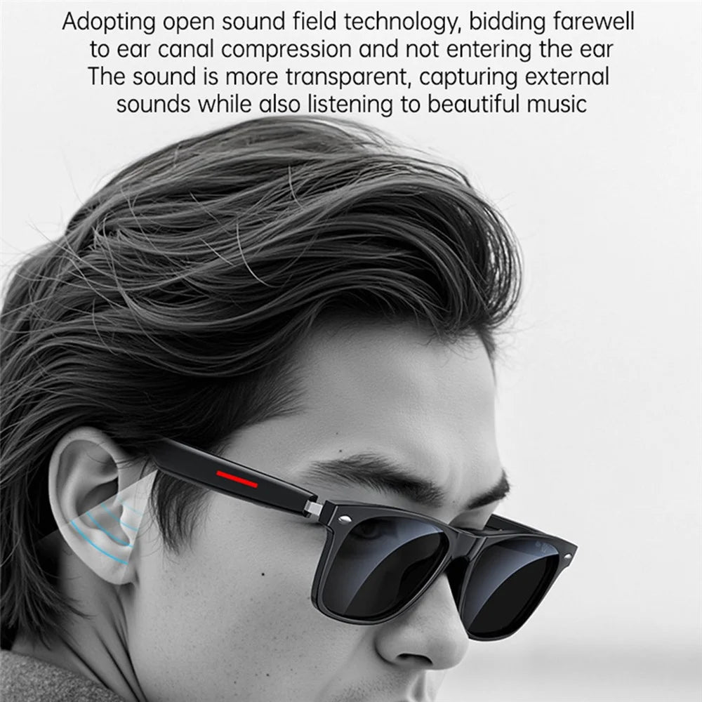 YESIDO IO35 Smart Music Sunglasses Bluetooth-Compatible Wireless IP54 Waterproof Hands-Free Calling Eyewear - 2