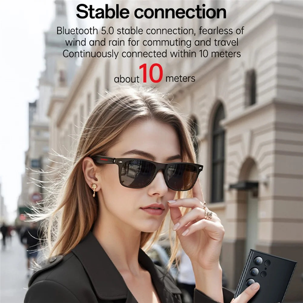 YESIDO IO35 Smart Music Sunglasses Bluetooth-Compatible Wireless IP54 Waterproof Hands-Free Calling Eyewear - 3