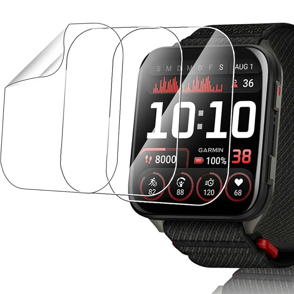 3Pcs For Garmin Venu X1 TPU Watch Screen Protector Anti Scratch HD Clear Hydrogel Film - 1