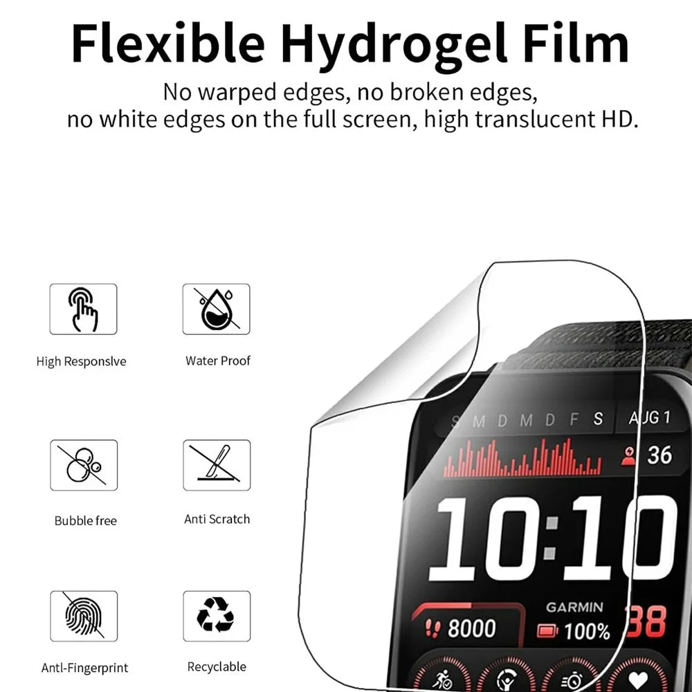 3Pcs For Garmin Venu X1 TPU Watch Screen Protector Anti Scratch HD Clear Hydrogel Film - 2