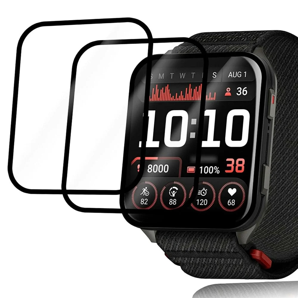 2Pcs For Garmin Venu X1 Watch Film Anti-Scratch PET 3D Smartwatch Screen Protector - 1