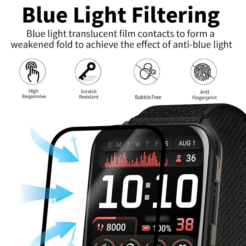 2Pcs For Garmin Venu X1 Watch Film Anti-Scratch PET 3D Smartwatch Screen Protector - 3