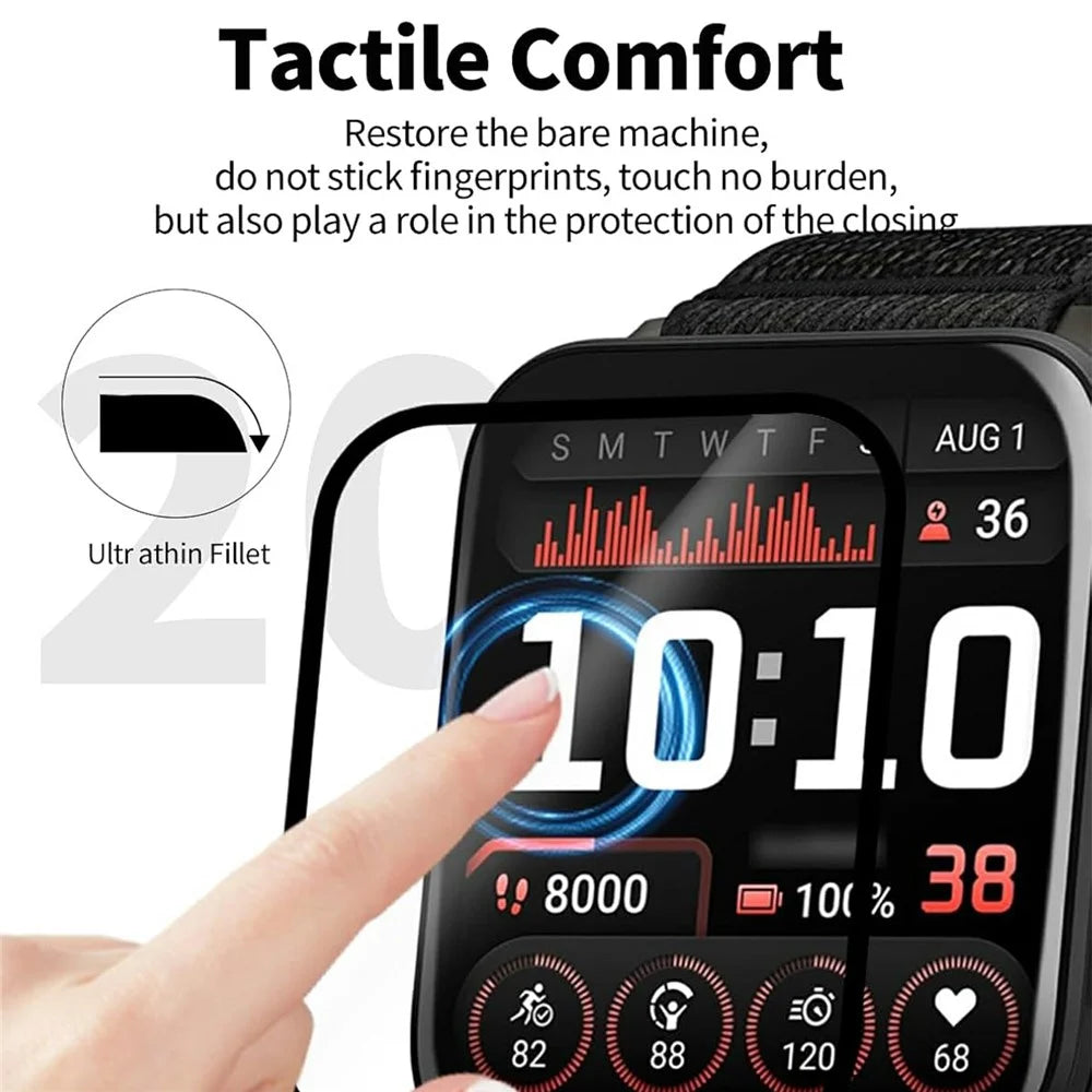 2Pcs For Garmin Venu X1 Watch Film Anti-Scratch PET 3D Smartwatch Screen Protector - 4