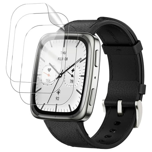 3Pcs For Huami Amazfit Active 2 Square TPU Watch Screen Protector Anti Scratch HD Clear Hydrogel Film - 1