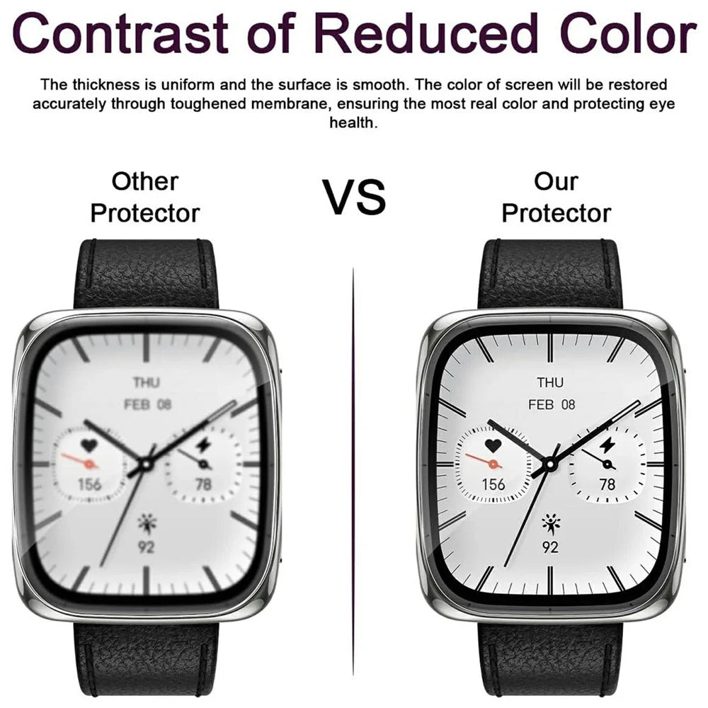 3Pcs For Huami Amazfit Active 2 Square TPU Watch Screen Protector Anti Scratch HD Clear Hydrogel Film - 3