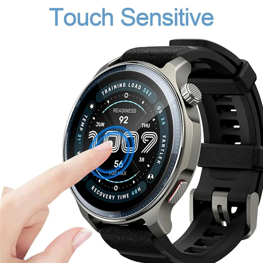 3Pcs For Huami Amazfit Balance 2 Tempered Glass Screen Protector HD Clear Watch Screen Film - 3