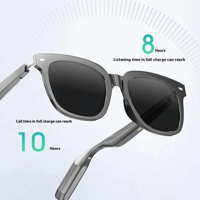 YJ008 Smart Audio Glasses with Bluetooth-Compatible Speaker Hands-Free Calling Music Playback Voice Assistant Sunglasses - 4