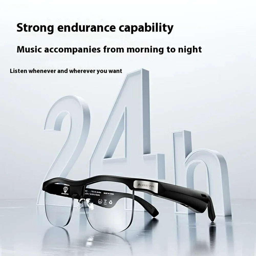 KRETA J21 Pro Smart Glasses Translator for Travel Business Real-Time 144 Languages Bluetooth-Compatible Audio AI Voice Assistant - 2