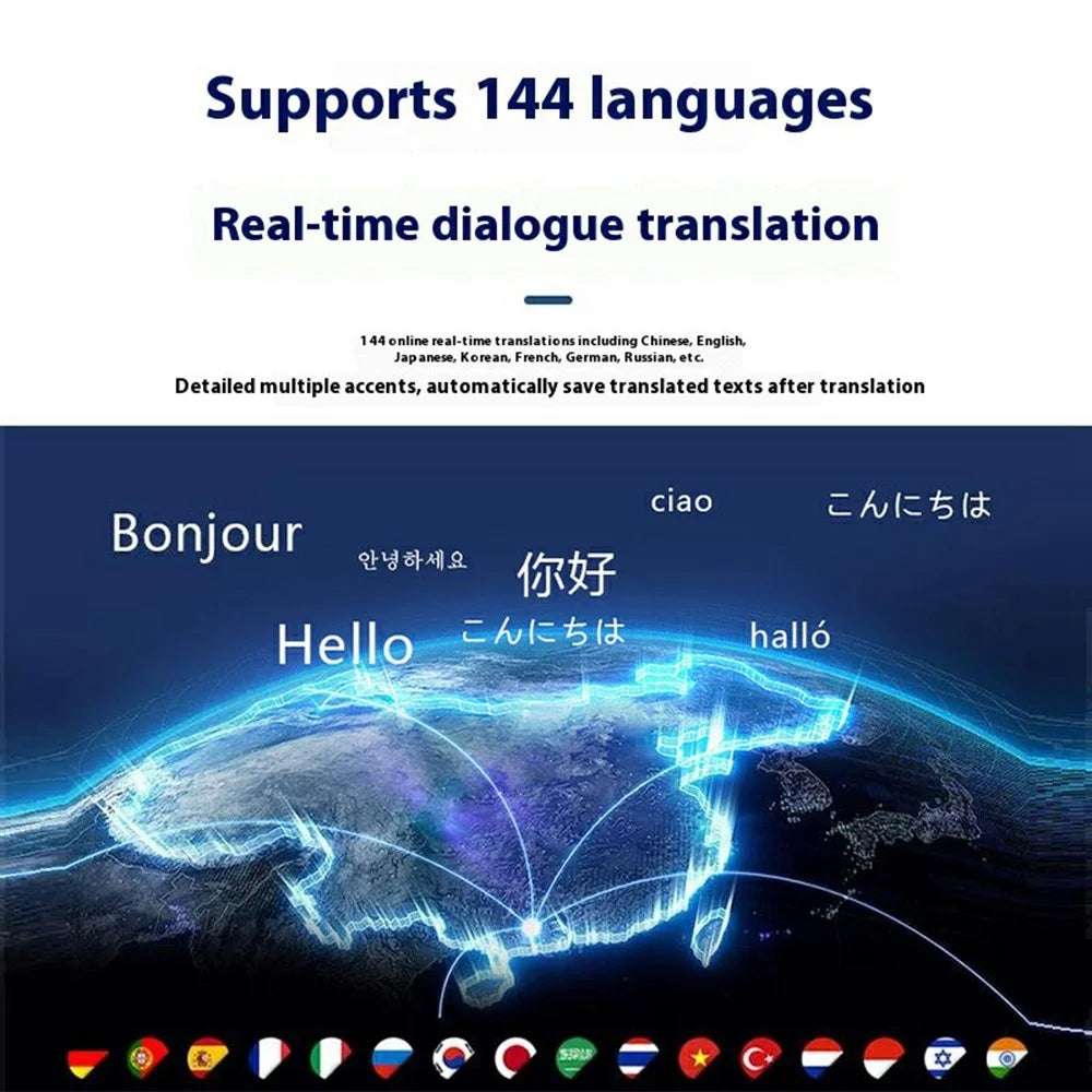KRETA J21 Pro Smart Glasses Translator for Travel Business Real-Time 144 Languages Bluetooth-Compatible Audio AI Voice Assistant - 3