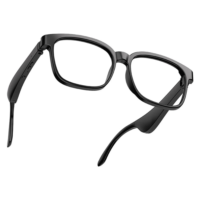 J20E Smart Glasses with Microphone Music Playback Voice Assistant Enabled IPX4 Waterproof - Plain Glasses - 1