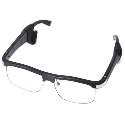 KRETA J21 Pro Smart Glasses Bluetooth-compatible Audio Open Ear Headphones Anti-Blue Light Anti-UV Lens - Black - 1