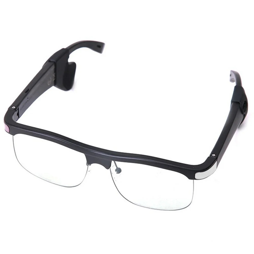 KRETA J21 Pro Smart Glasses Bluetooth-compatible Audio Open Ear Headphones Anti-Blue Light Anti-UV Lens - Black - 1