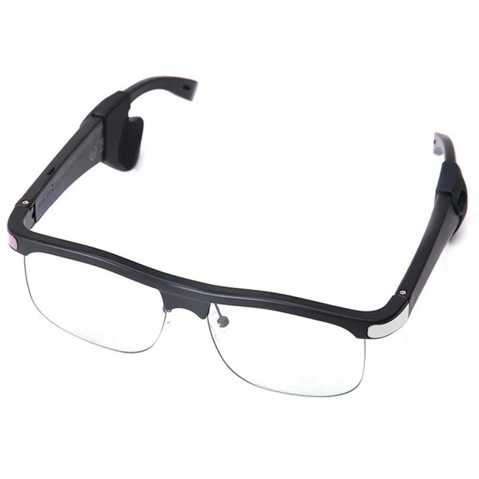 KRETA J21 Pro Smart Glasses Bluetooth-compatible Audio Open Ear Headphones Anti-Blue Light Anti-UV Lens - Black - 1