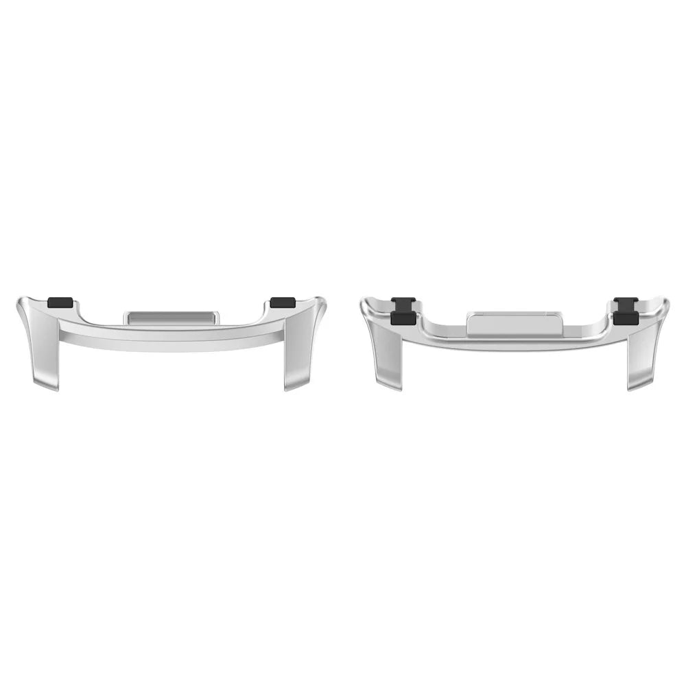 1Pair 20mm Watch Band Adapter for Samsung Galaxy Watch8 44mm / 40mm / Watch8 Classic 46mm Metal Connector with Rubber Insert - Silver - 2