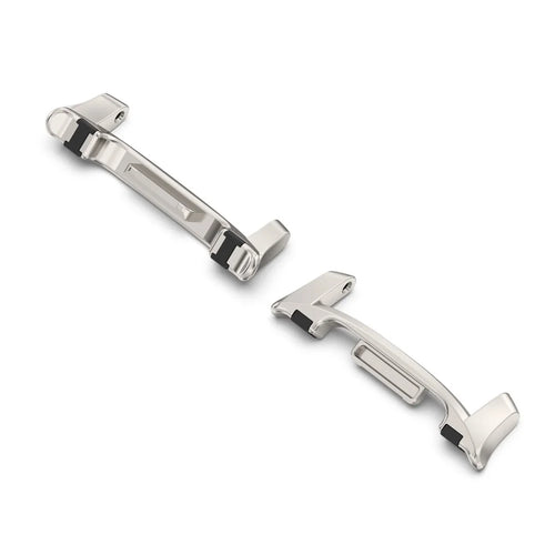1Pair 20mm Watch Band Adapter for Samsung Galaxy Watch8 44mm / 40mm / Watch8 Classic 46mm Metal Connector with Rubber Insert - Titanium - 1