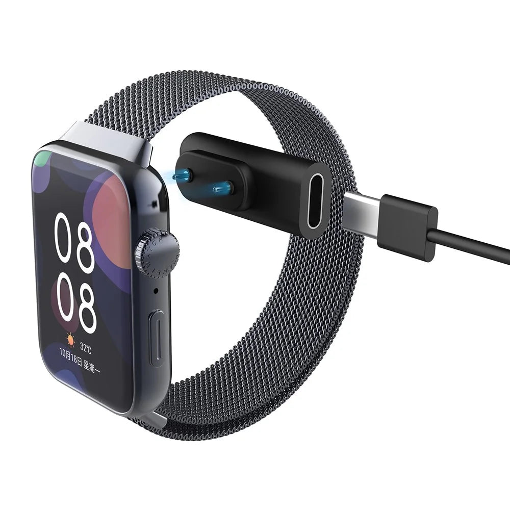 Charging Adapter for Huawei Band 10 / 9 / 8 / 7 / 6 / Watch Fit 3 / Fit 2 / Fit / Children's Watch 5X / 4X Charger - Black - 3