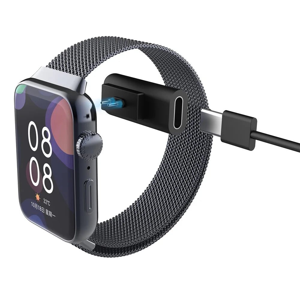 Charger for Xiaomi Smart Band 10 / 9 / 8 / Redmi Smart Band Pro Portable Type-C Charging Adapter - Black - 3