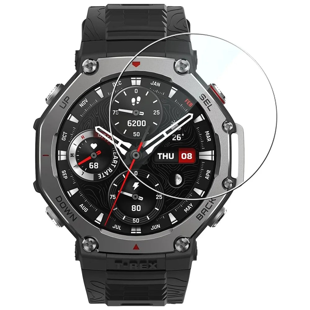 3Pcs For Huami Amazfit T-Rex 3 Pro 48mm Tempered Glass Screen Protector HD Clear Watch Screen Film - 2