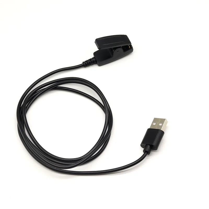 100cm Charging Cable For Garmin Forerunner 735XT / Forerunner 645 / 630 Watch Data Transfer Cord - USB / Black - 4